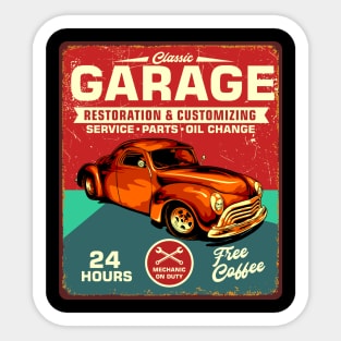 Classic Garage Sticker